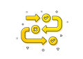 Survey progress icon. Algorithm sign. Vector
