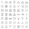 Survey and Questionnaire vector icon set. Included the icons as checklist, poll, vote, mobile, online survey, phone interview, res Royalty Free Stock Photo