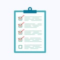 Survey report, checklist, questionnaire Royalty Free Stock Photo