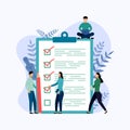 Survey report, checklist, questionnaire Royalty Free Stock Photo