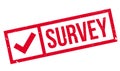 Survey rubber stamp