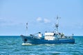 Survey vessel, research vessel patrol boat sailing in Baltic Sea, navy patrol vessel ship Royalty Free Stock Photo