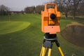 Surveying the Golf Course Royalty Free Stock Photo