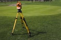 Surveying the Golf Course Royalty Free Stock Photo