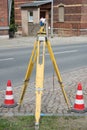 Surveying technology on th Street