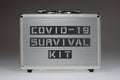 Survival covid kit Royalty Free Stock Photo