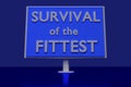 SURVIVAL of the FITTEST Royalty Free Stock Photo