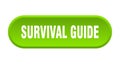survival guide button. rounded sign on white background Royalty Free Stock Photo