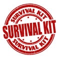 Survival kit sign or stamp Royalty Free Stock Photo