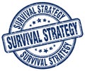 Survival strategy blue stamp