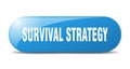 survival strategy button. survival strategy sign. key. push button. Royalty Free Stock Photo