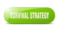 survival strategy button. survival strategy sign. key. push button. Royalty Free Stock Photo