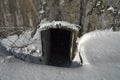 Survival underground tunnel and bunker Apocalypse doomsday Royalty Free Stock Photo