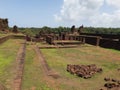 Survivals of mirjan fort on the bank on aghanashini river of uttarkannada, chennabhairadevi Royalty Free Stock Photo