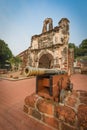 Surviving gate of the A Famosa fort in Malacca, Malaysia Royalty Free Stock Photo