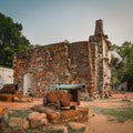 Surviving gate of the A Famosa fort in Malacca, Malaysia