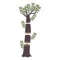 Surviving tree illustration Royalty Free Stock Photo