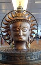 Surya, the big golden statue in international Airport of Delhi