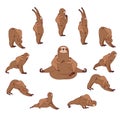 Surya Namaskara mama Sloth yoga