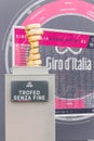 Susa, Italy, May 26, 2018 -the trophy for the winner of the giro