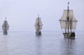 The Susan Constant, Godspeed and Discovery, Royalty Free Stock Photo