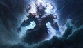 Susanoo, the god of the sea and storms, was revered for his courage and strength, but also feared for his unpredictable