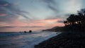 Suset from the beach El Tunco, El Salvador