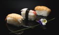 the sushi is an art form to be discovered Royalty Free Stock Photo