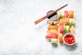 Sushi assorted set Royalty Free Stock Photo