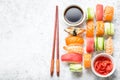 Sushi assorted set Royalty Free Stock Photo