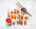 Sushi assorted set Royalty Free Stock Photo