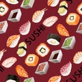 Sushi background design. Royalty Free Stock Photo