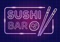 Sushi Bar Japan Asian Food or Restaurant of Sashimi and Rolls for Eating with Soy Sauce and Wasabi in Hand Drawn Illustration