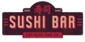 Sushi Bar Retro Sign Vintage Kanji Lettering