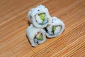 Sushi with basmati rice Royalty Free Stock Photo