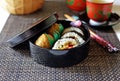 Sushi box lunch Royalty Free Stock Photo