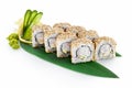Sushi California isolated on white background Royalty Free Stock Photo