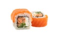 Sushi closeup isolated on white background Royalty Free Stock Photo