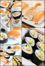 Sushi collage Royalty Free Stock Photo