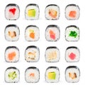 Sushi collage Royalty Free Stock Photo