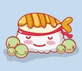 Sushi cute kawaii cartoon