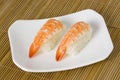 Sushi - Ebi Nigiri Royalty Free Stock Photo