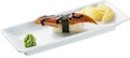 Sushi with eel Isolated on white Royalty Free Stock Photo