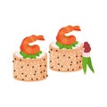 Sushi Flat Icon Royalty Free Stock Photo