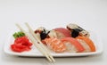 Sushi. good japanese food. Royalty Free Stock Photo