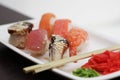 Sushi. good japanese food. Royalty Free Stock Photo