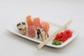 Sushi. good japanese food. Royalty Free Stock Photo