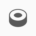 Sushi icon, food, roll, circle Royalty Free Stock Photo