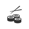 Sushi icon vector illustration. Food and cooking Royalty Free Stock Photo