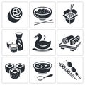 Sushi Icons set